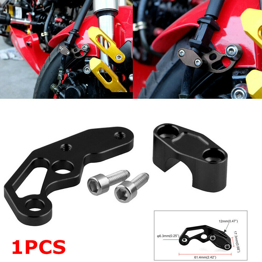 Motorcycle Bike Modification Accessories Black Oil Pipeline Clamp Aluminum Alloy