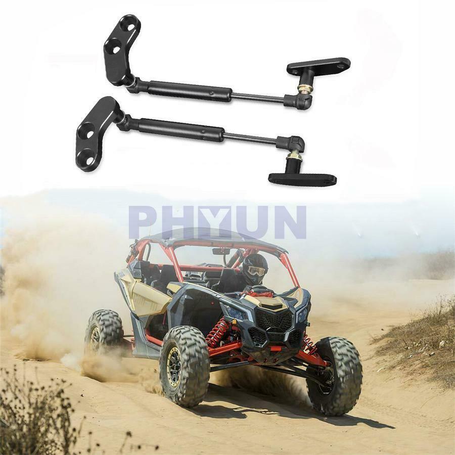 1Pair Door Opener Kits Black Anodized For Can am Maverick X3 2017-20 With Doors