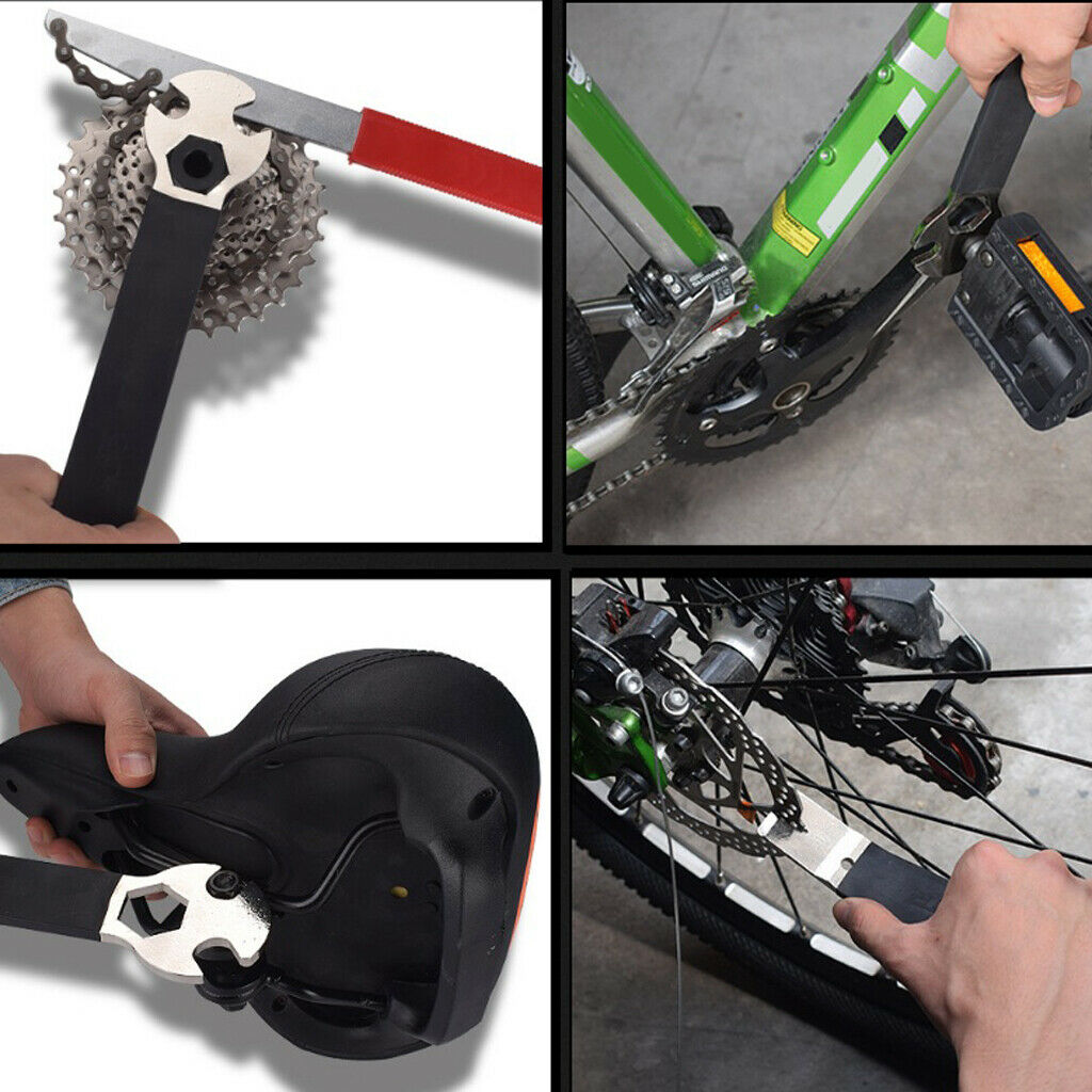 Bicycle Pedal Wrench Pliers Spanner Flattening Brake Disc Correction Tool