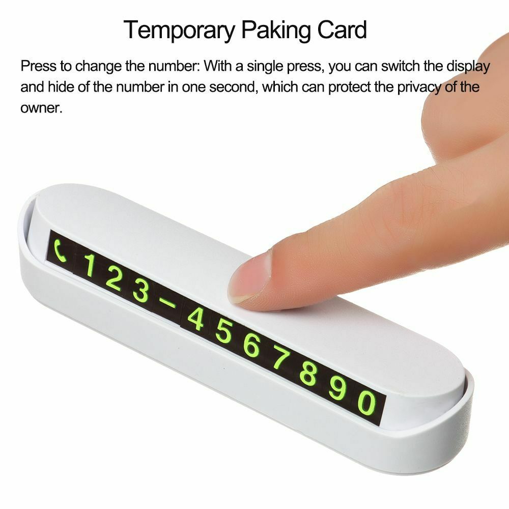 Parking Telephone Number Plate Phone Number Card Car Parking Card Car Park Stop
