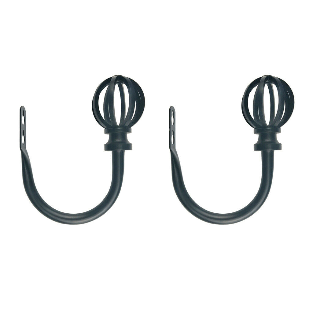 2pcs Walll-mounted Curtain Holdback Hook Drapery Tieback Hanger for Drapes