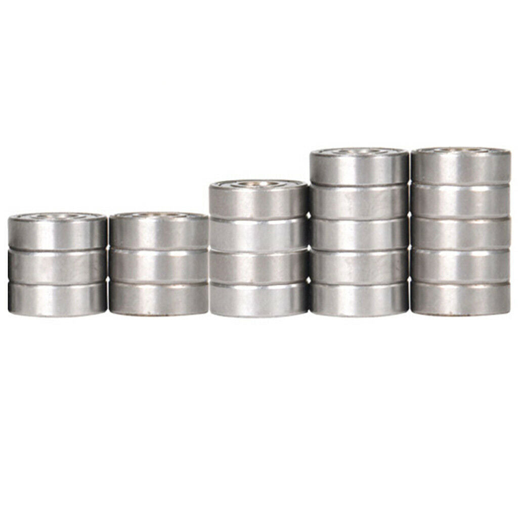 20 Count Skateboard Bearings Premium Carbon Steel for Longboard Skate Board