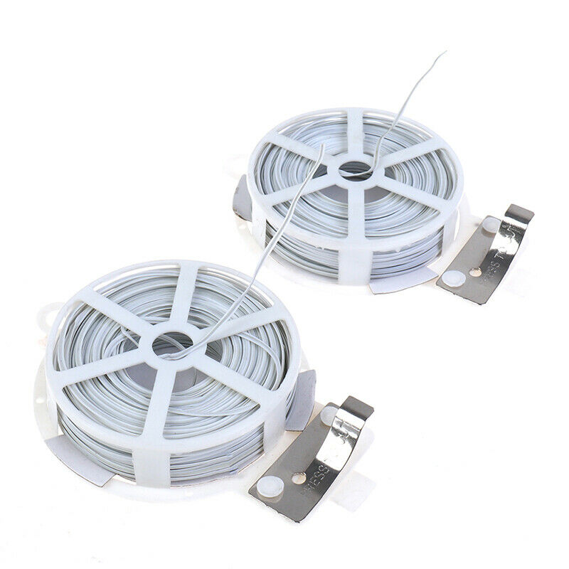 1Pc (50m) White Multi-Function Sturdy Garden Plant Twist Tie with Coated .l8