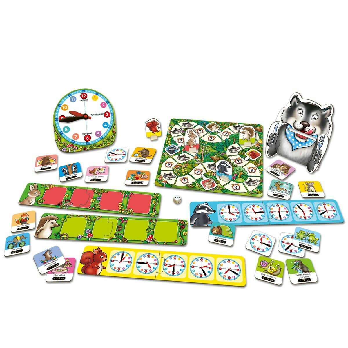 Orchard Toys 049 What's the Time Mr Wolf? Number & Counting Game Children 5yrs+