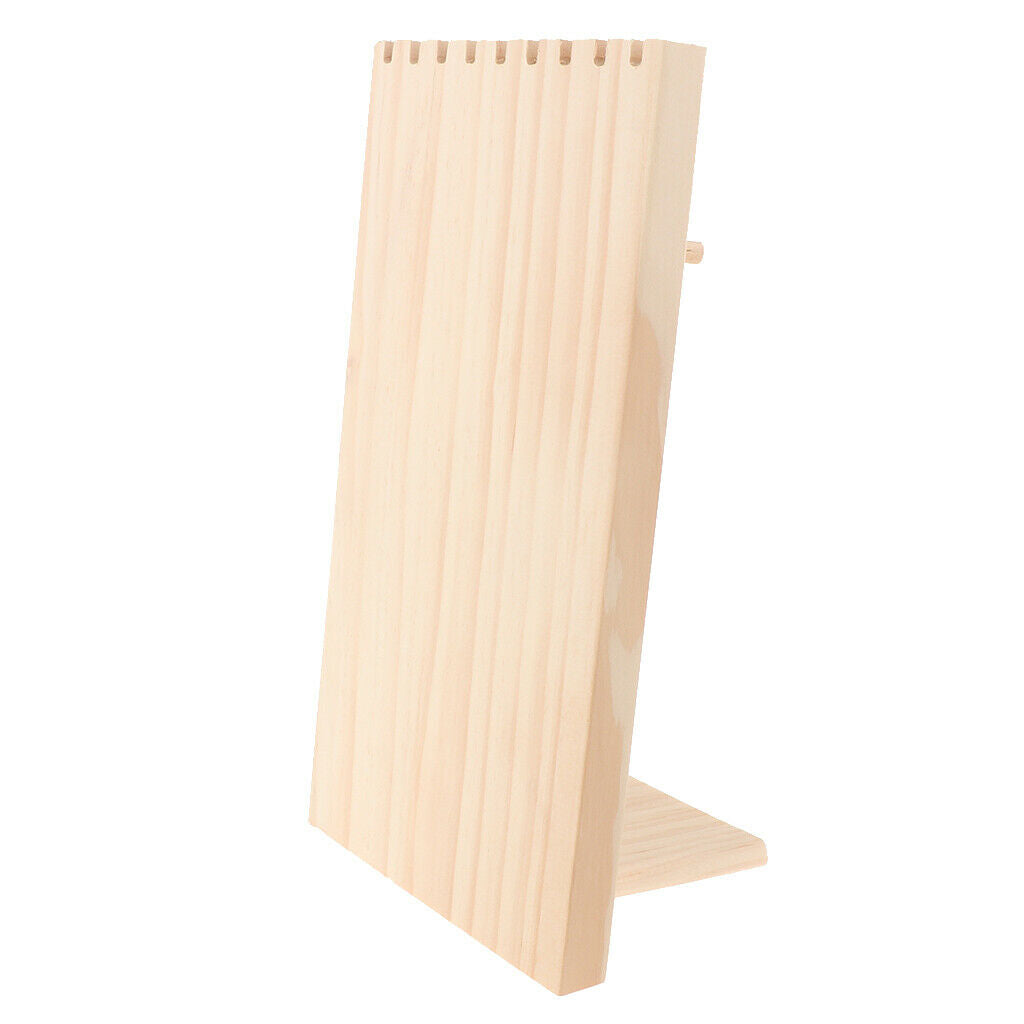 Wooden Jewelry Display Hanging Showcase Stand Desktop Necklace Jewelry Rack