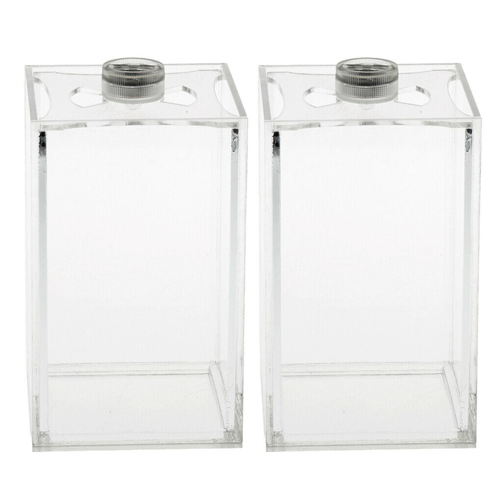 2pcs Mini Betta Fish Tank Tabletop New