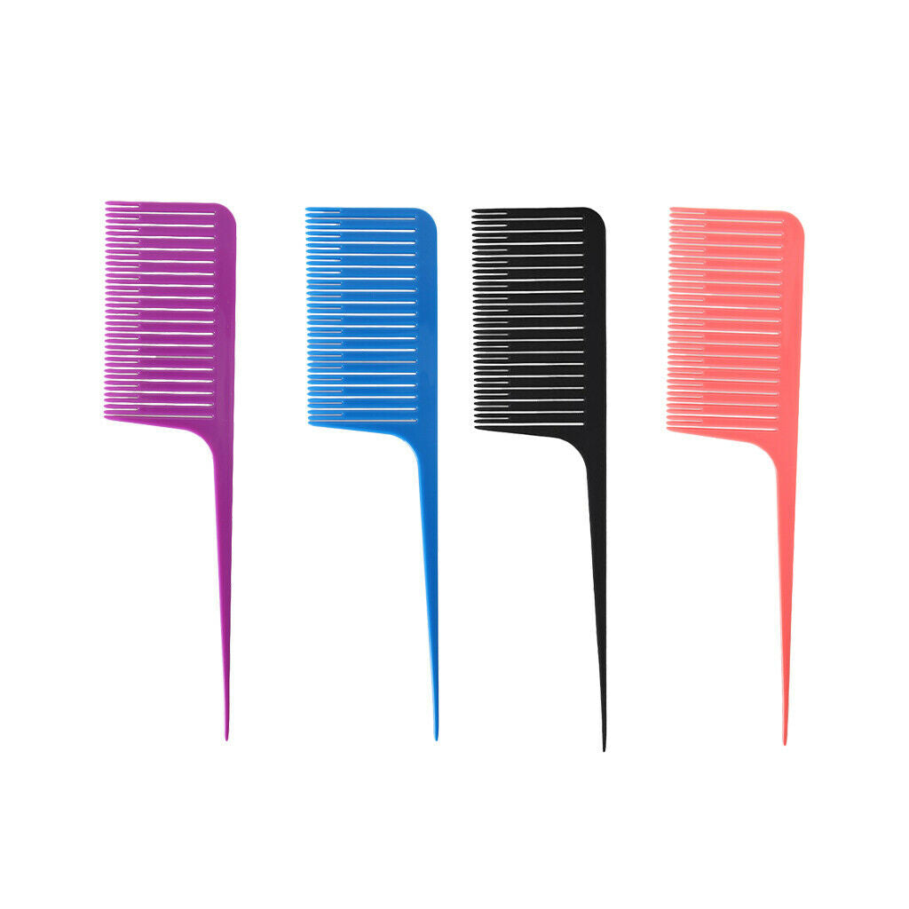 4-piece ABS One-way Weaving Highlighting Foiling Styling Dyeing Hair Comb