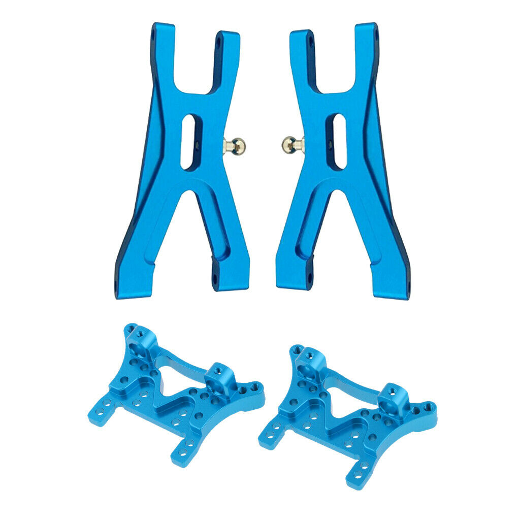 Metal2x  Shock Absorber Plate & 2x Lower Suspension Arms for 1/18 A959 A969 RC
