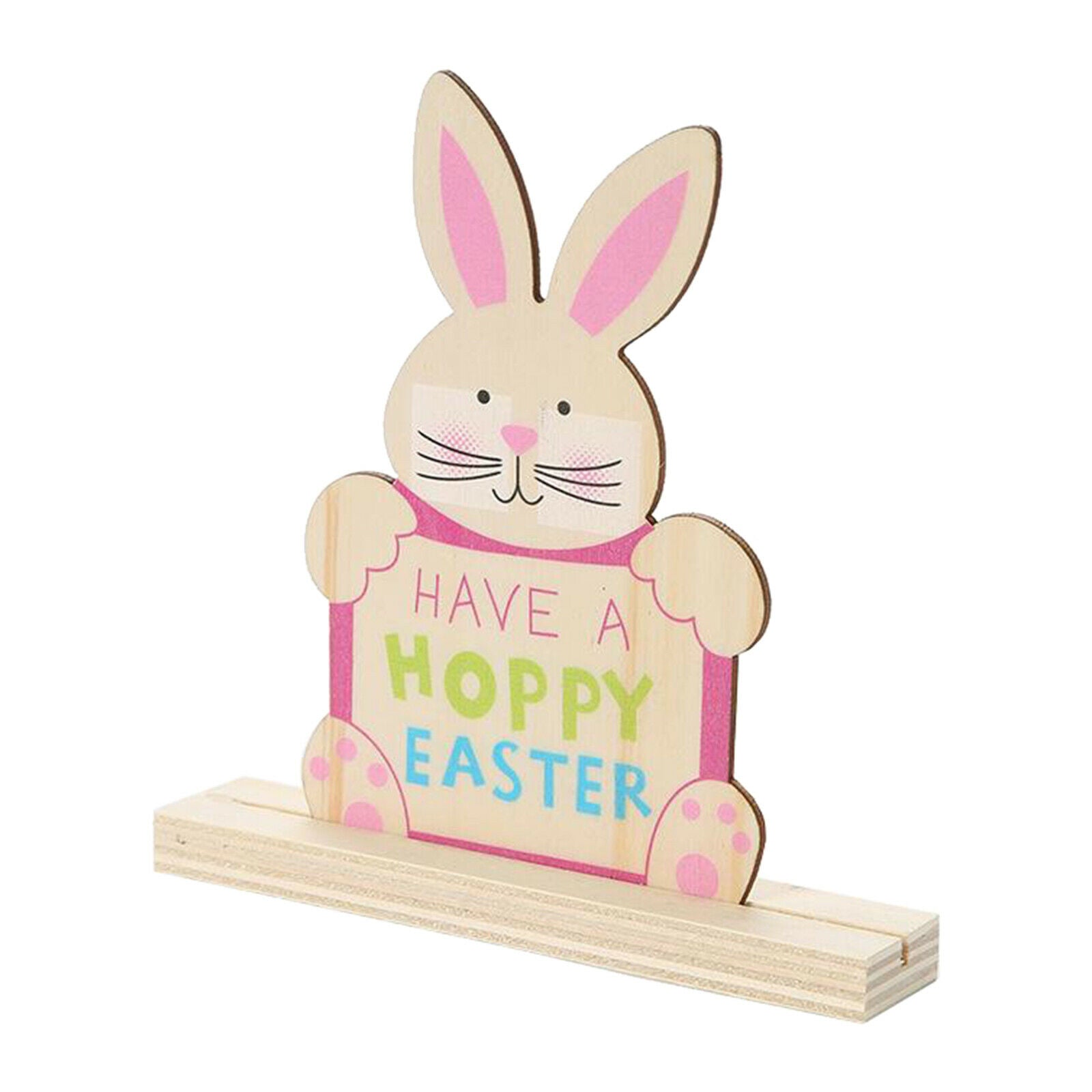 Cute Tabletop Wooden Easter Bunny Ornament Toys Gifts for Inside  Style 7