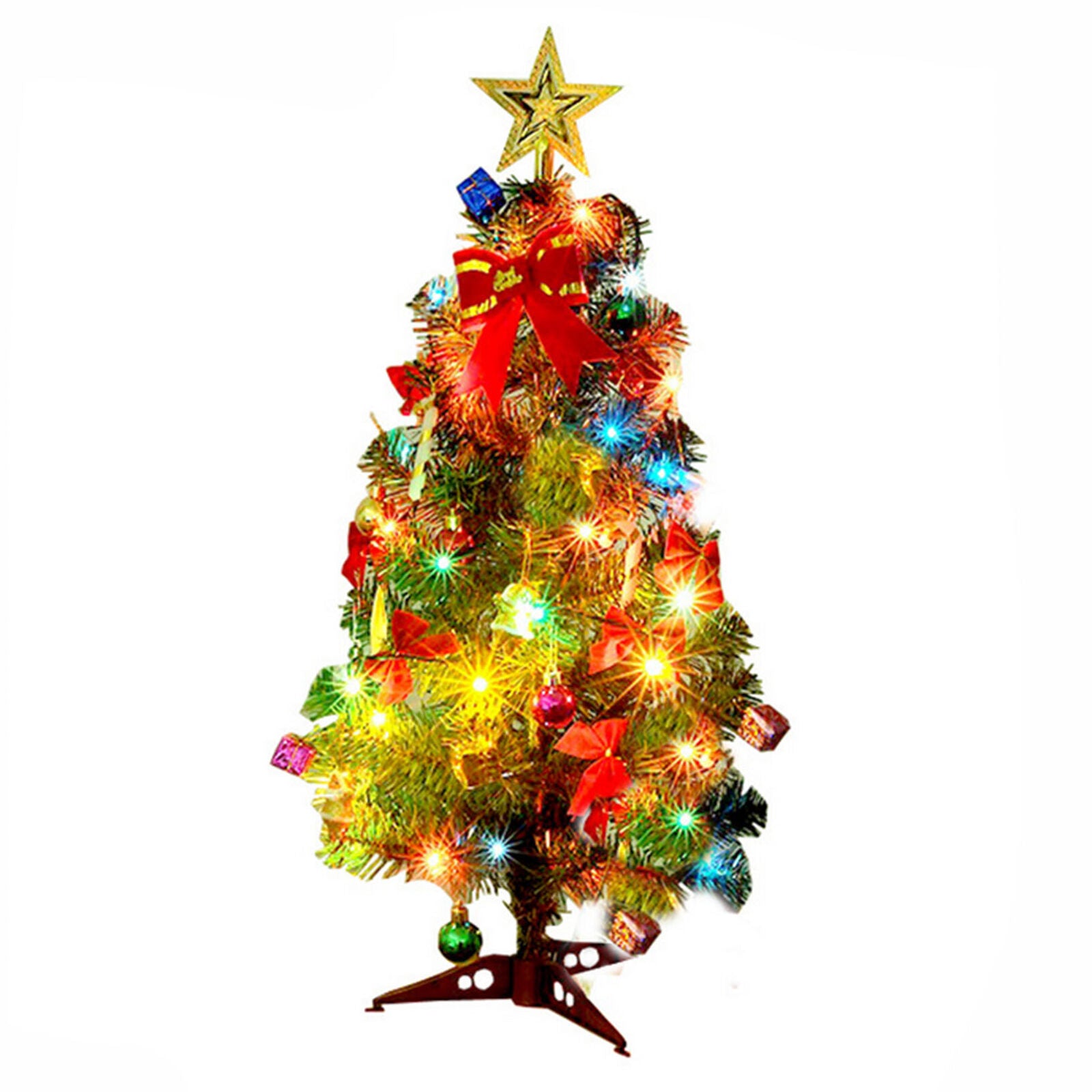 Tabletop Artificial Small Mini Christmas Tree  & Ornaments Decor