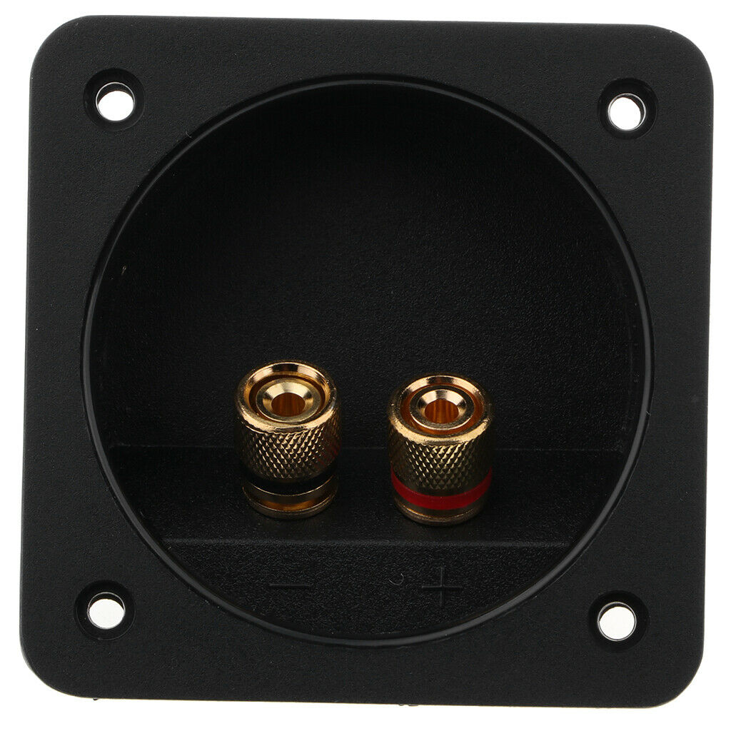 Connection terminal for 2-way loudspeaker box, square plug (80 500)