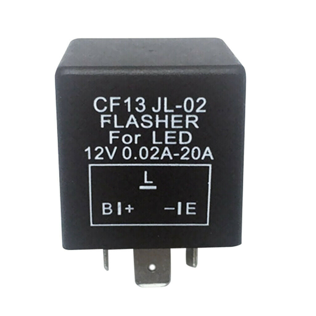 3 Pin Electronic LED Flasher Relay CF13 JL-02 Fix Turn Signal Blink Flash