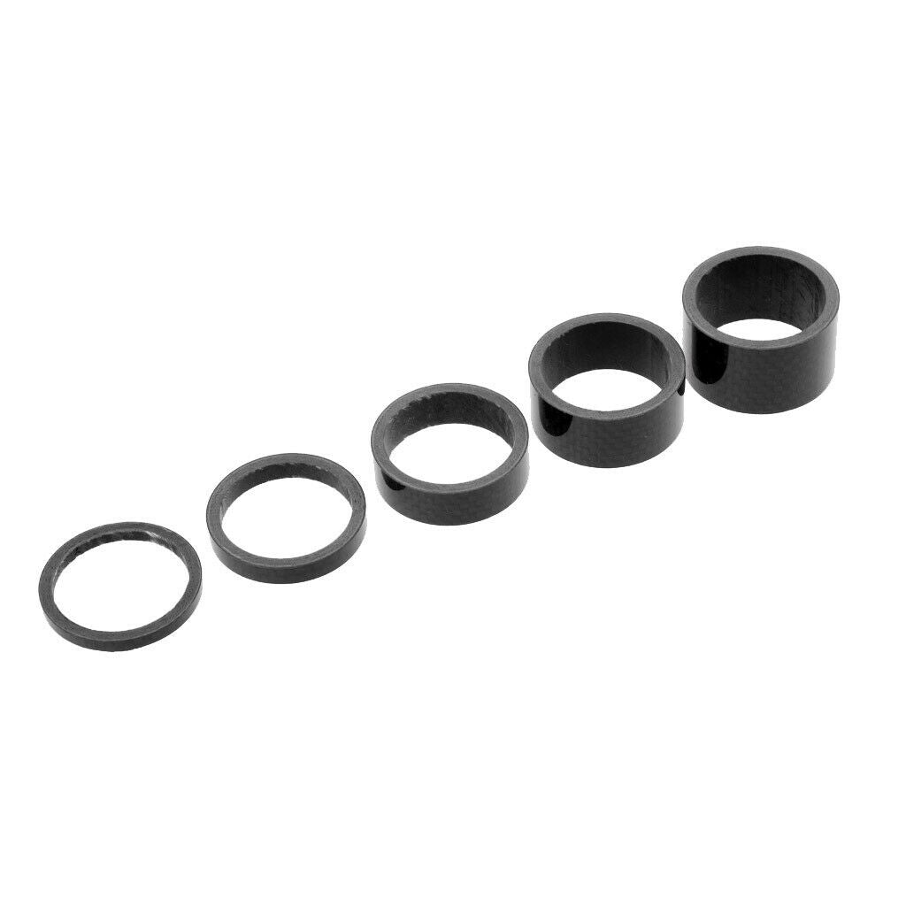 5Pcs Replacement Bike Spacers Headset Washer 1 1/8" 3/5/10/15/20mm Spacer