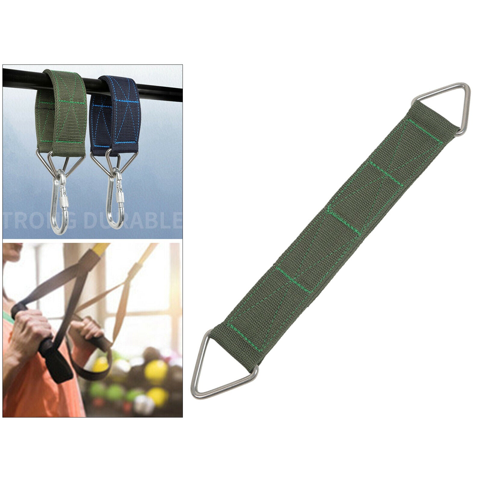 Tree Swing Straps Easy Fast Installation for Tire Swings green