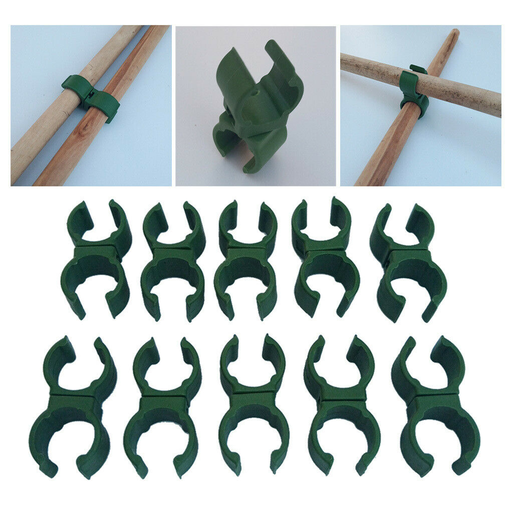 20 Pieces Garden Plant Trellis Connector Clip Support Rotatable Adjustable