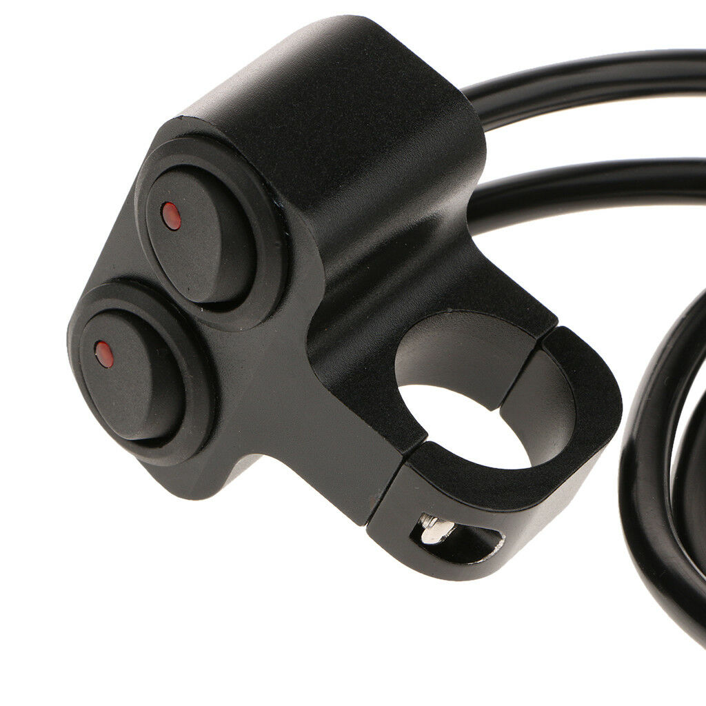 25mm Motorbike Handlebar Headlight Fog Spot Light Dual On Off Control Switch