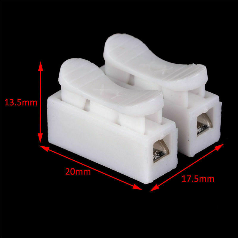 Self Locking Electrical Cable Connectors Quick Splice Lock Wire Terminals 30pcs