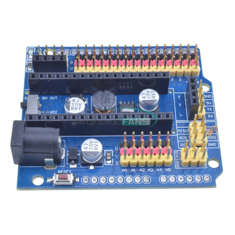2PCS For Arduino Nano Expansion Board Sensor Shield v3.0 I/O Uno R3 leonardo