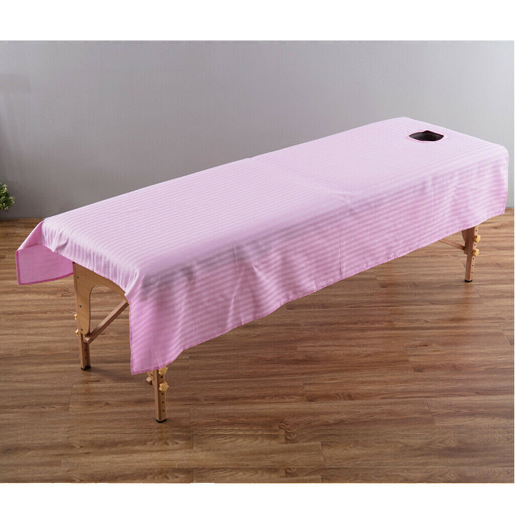 Beauty Massage SPA Treatment Bed Table Cover Sheet 120 x 190CM Pink