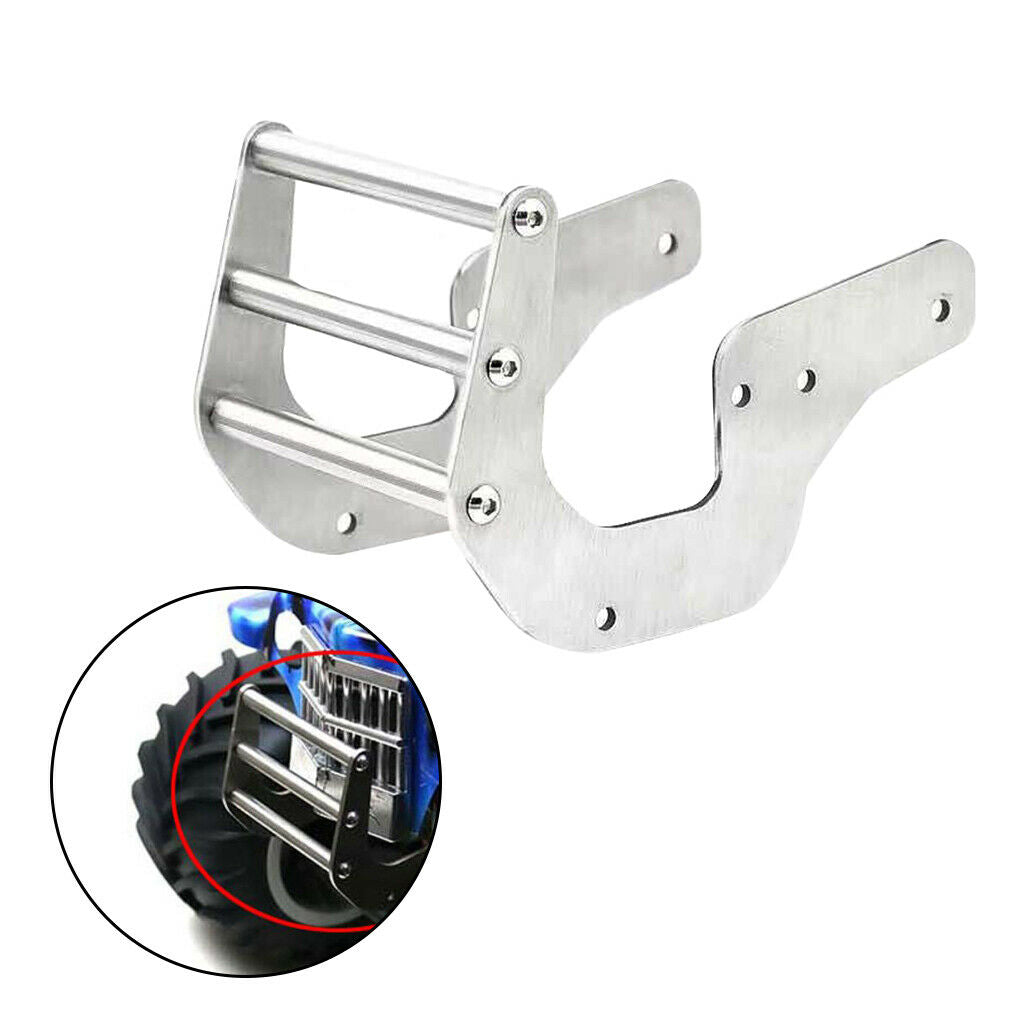 Stainless Steel Front Bumper for LOSI 1/10 Scale RC Truck DIY Upgrade Parts