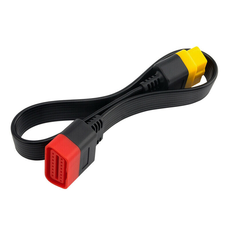 60CM 16Pin Car OBD2 Cable Plug Male to female Adapter Diagnostic Connector Wire