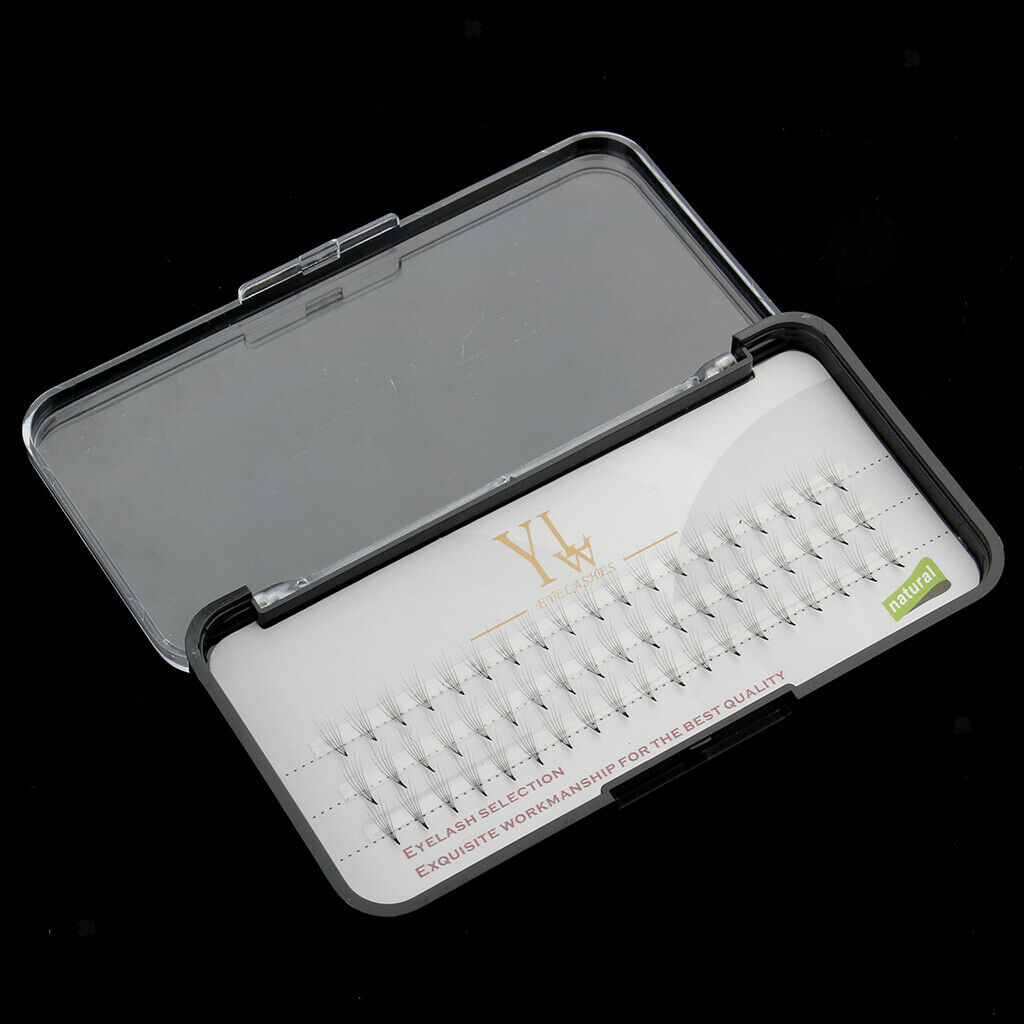60 Stand Natural Long Individual False Eye Lashes Eyelash Extensions Makeup 12mm