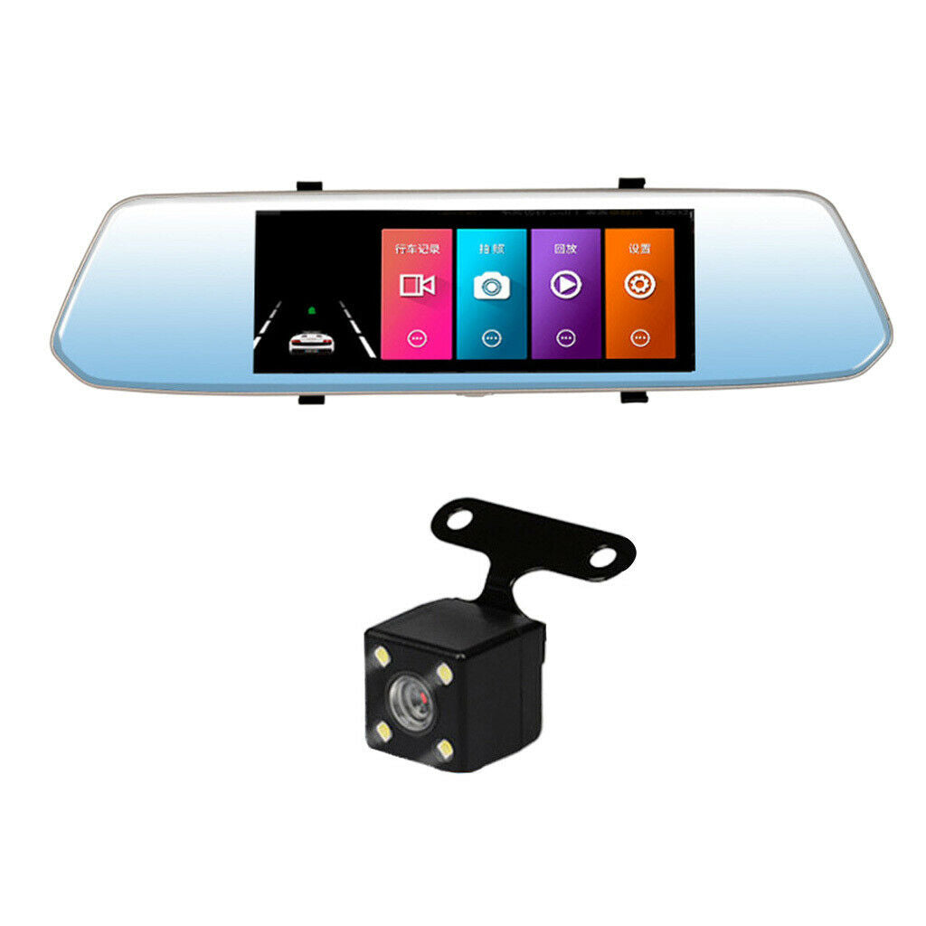 7'' Full Touch Touch Rearview mirror Camera   Cam DVR IR Video Recorder