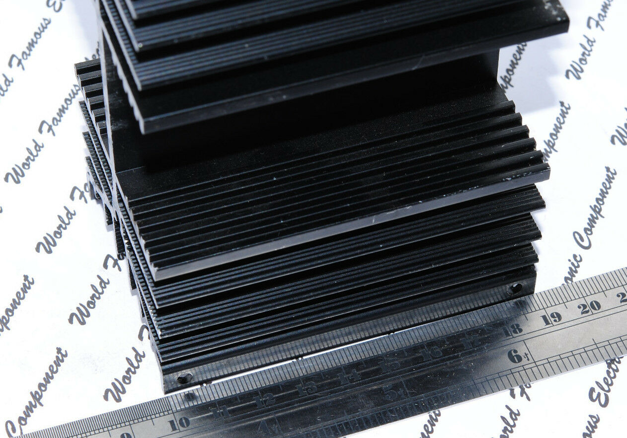 1PCS - AMP Amplifier Large Aluminum Heat Sink - 130 x 90 x 65mm