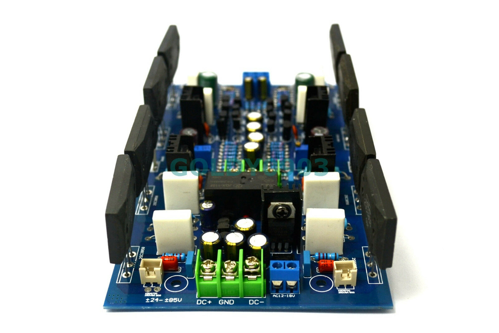 High-Power Amplifier Board 2SA1494 / 2SC3858 Dual-Channel 300W + 300W
