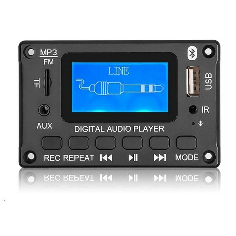 Car Bluetooth MP3 Decoder Board LCD Display MP3 Audio Module Speaker Support FO4