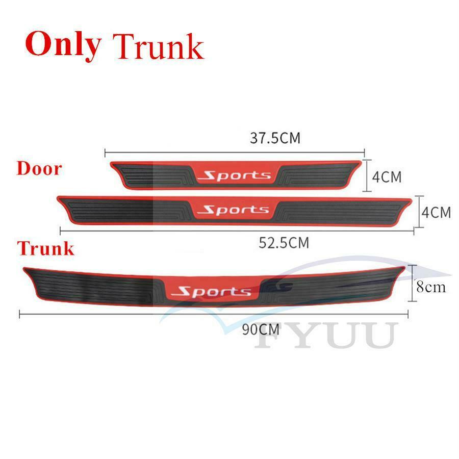 1x Rubber Car Rear Guard Bumper Scratch Protector Non-slip Pad Cover Universal