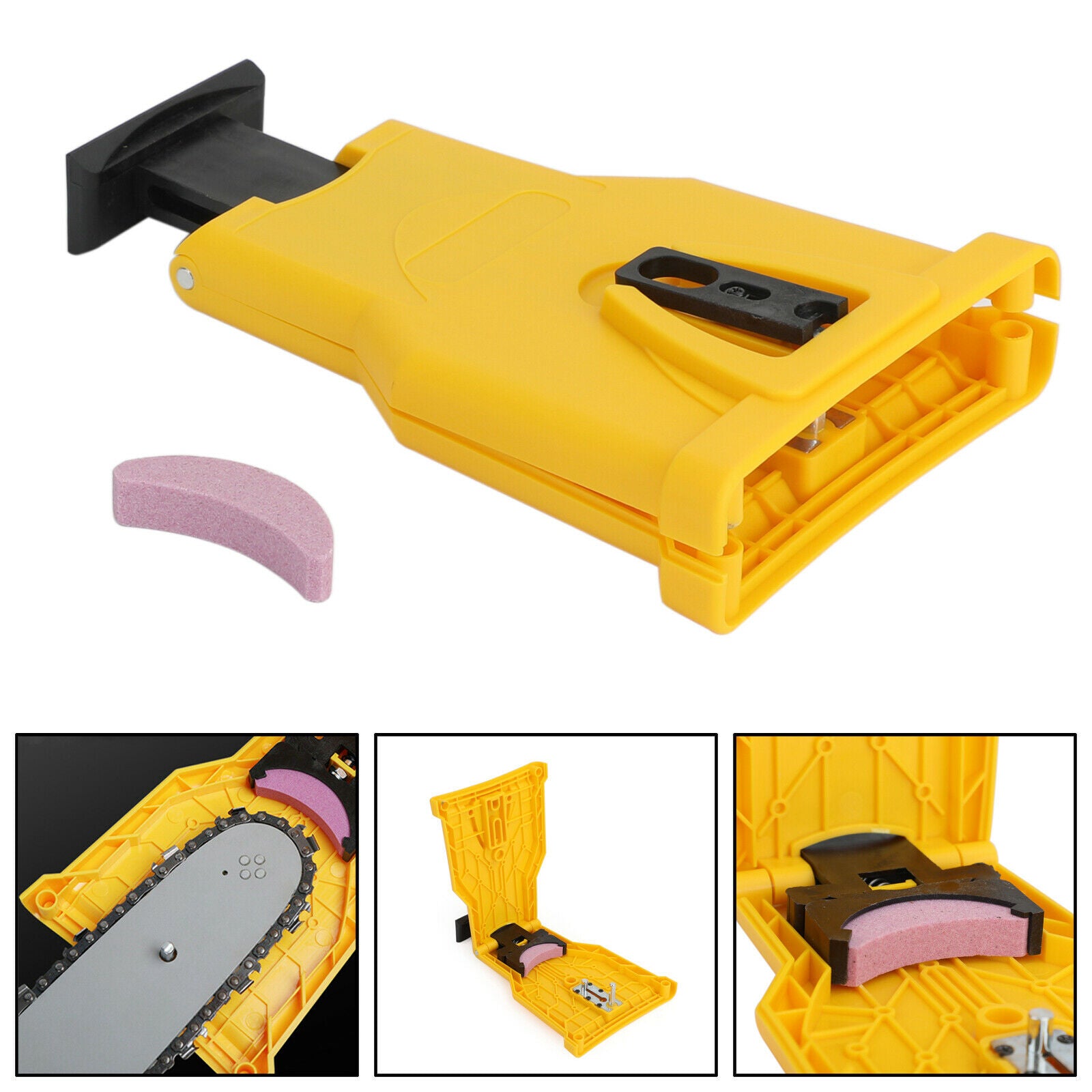 14-20" Chainsaw Teeth Sharpener Saw Chain Blade Fast Sharpening Stone System