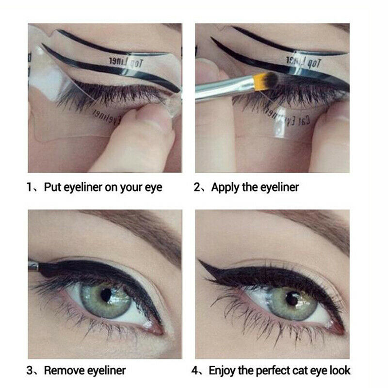 10pcs Cat Smokey Eyeliner Stencil Eye Shadow Guide Makeup Simple ToAPUKQ XC
