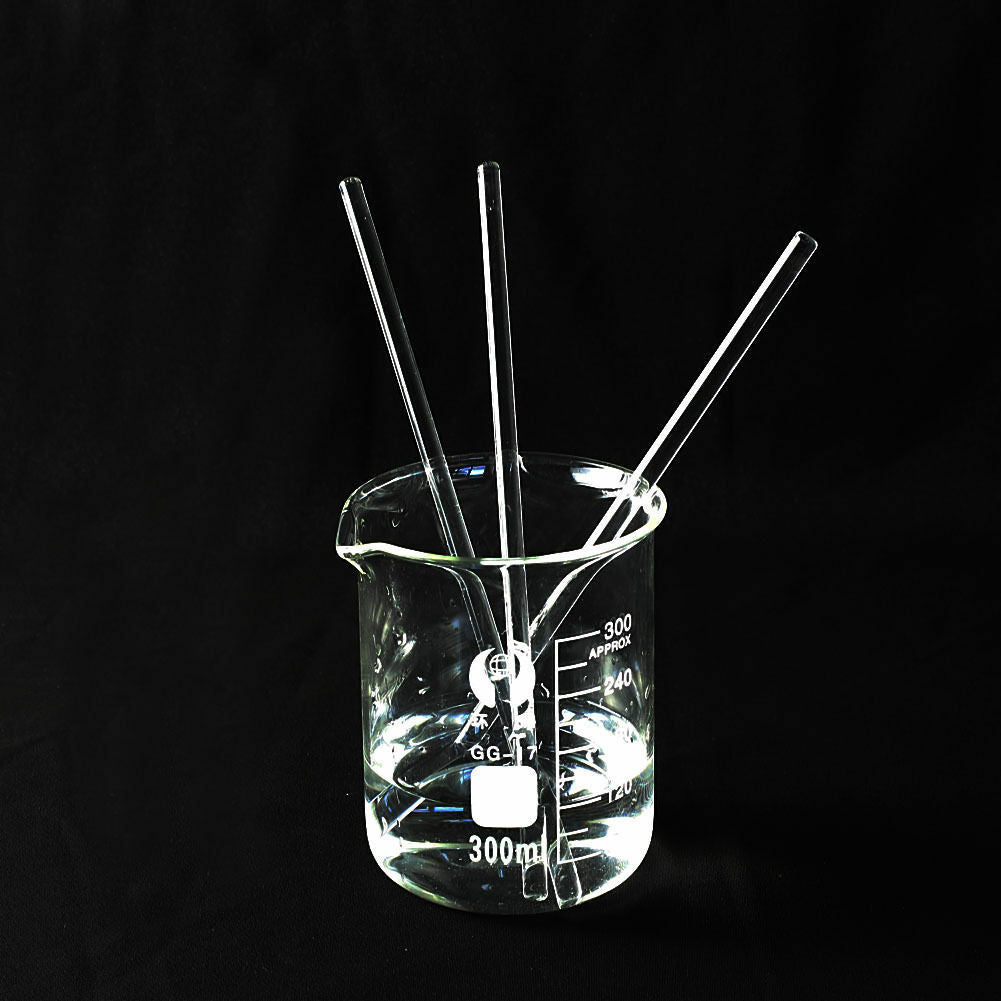 5 pcs Glass Stirring Rod for Lab Use Stir Stiring Stirrer Laboratory 150mm x 5mm