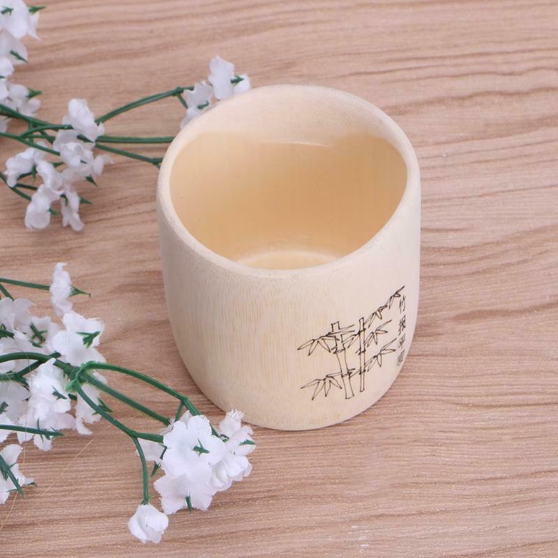 Bamboo Wooden Drinking Cup Coffee Tea Mug  Breakfast Beer Milk Wine Glass