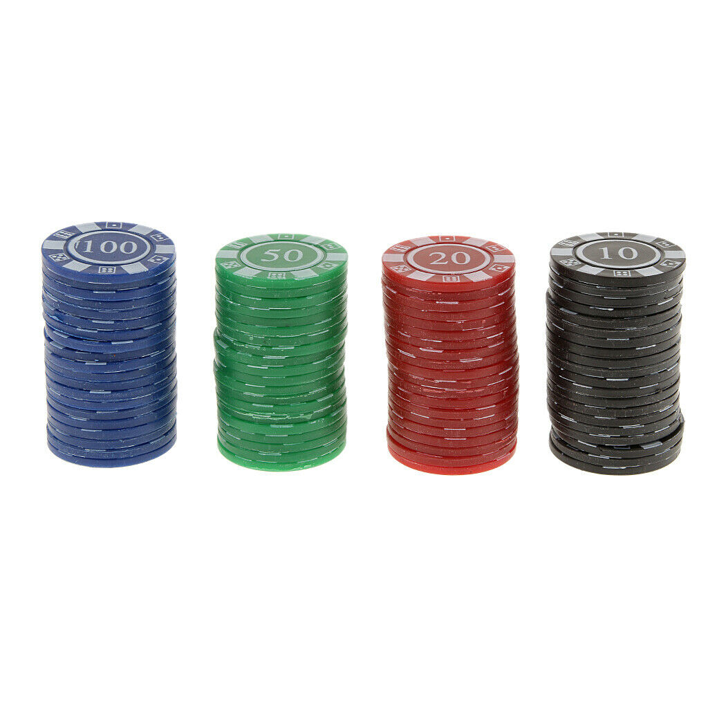 160 Pieces Math Poker Chips Markers for Bingo Family Games Learning Fun