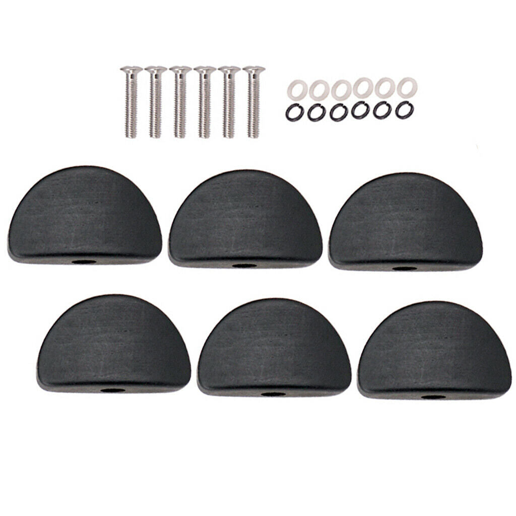 6 x Guitar Tuning Peg Semi-circle Button Tuner Machine Heads Acoustic Guitar
