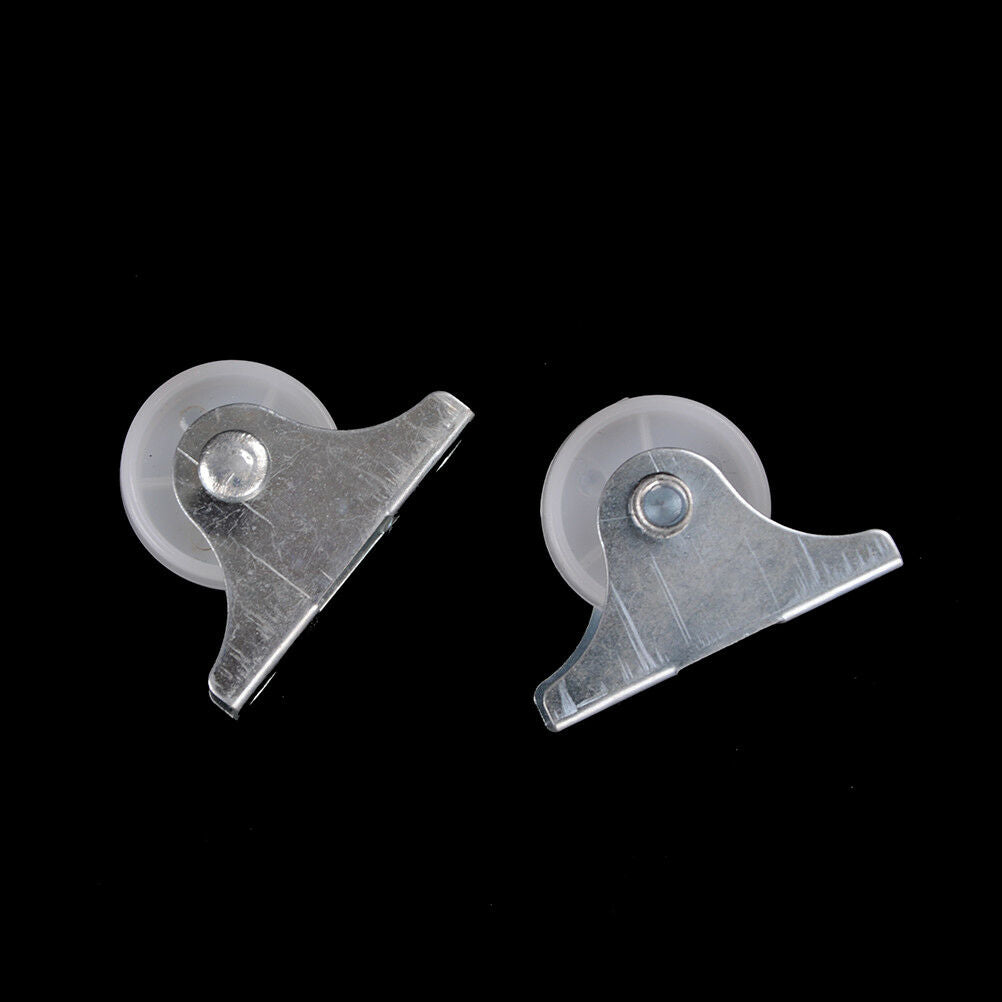 2pcs 1" Diameter Caster Wheel Fixed Metal Top Plate Rigid Caste.l8
