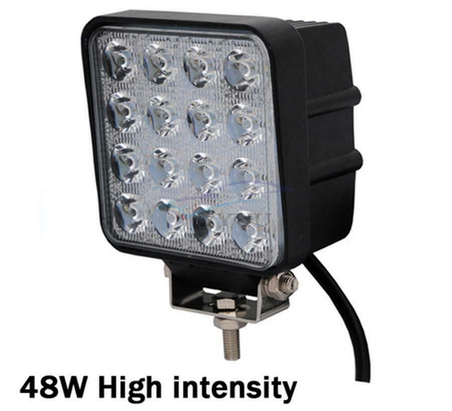 1× 48W 4" Waterproof LED Light Bar For Engineering\Off-Road\Fire\Rescue Vehicles