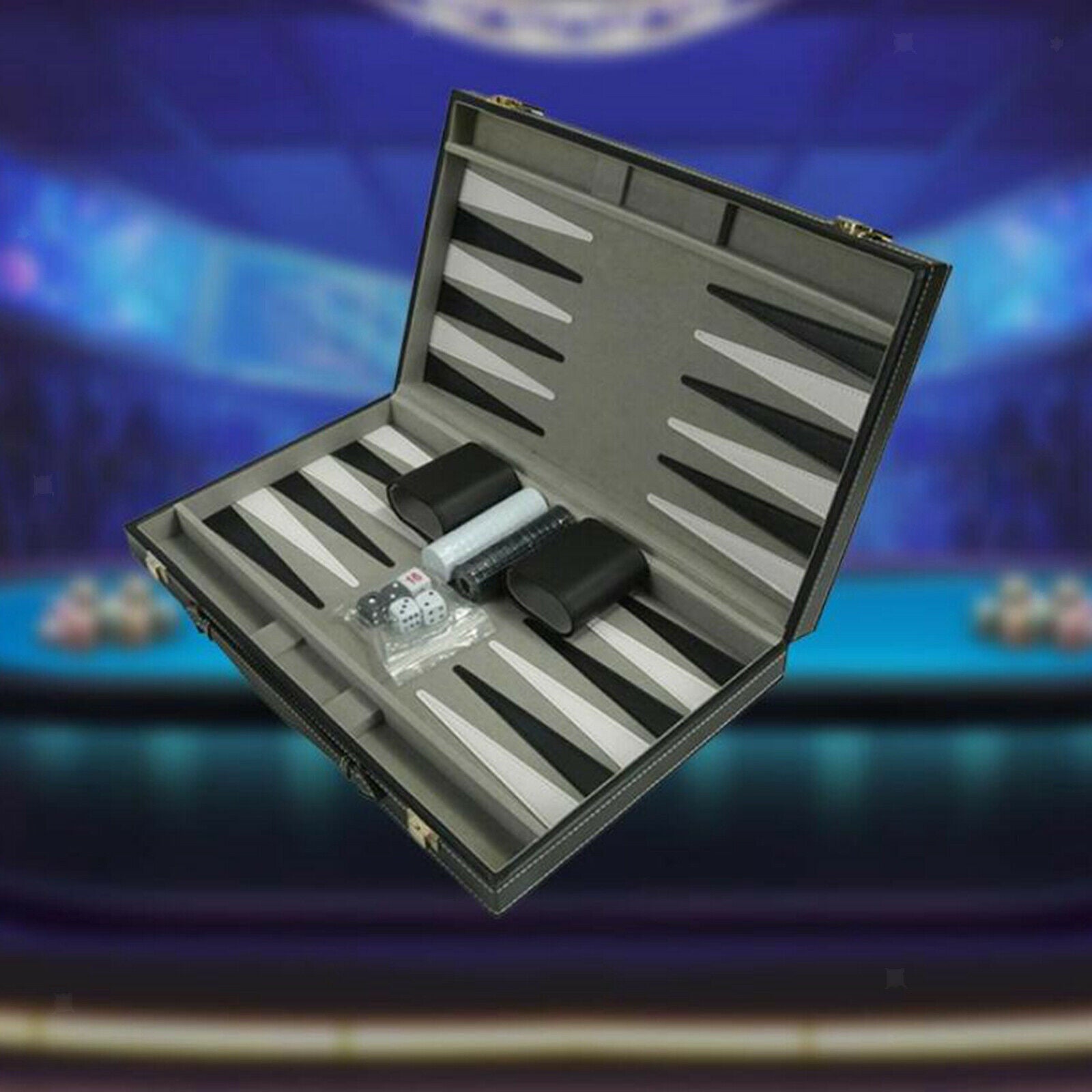 Foldable Chess Board Backgammon Board Game Set Strategy Game for Adults Kids