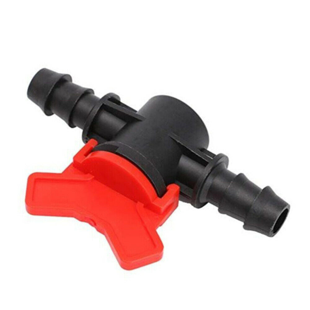 16mm Joints PE Pipe Water Switch Ball Valve Irrigation Hose Nut Lock Connector