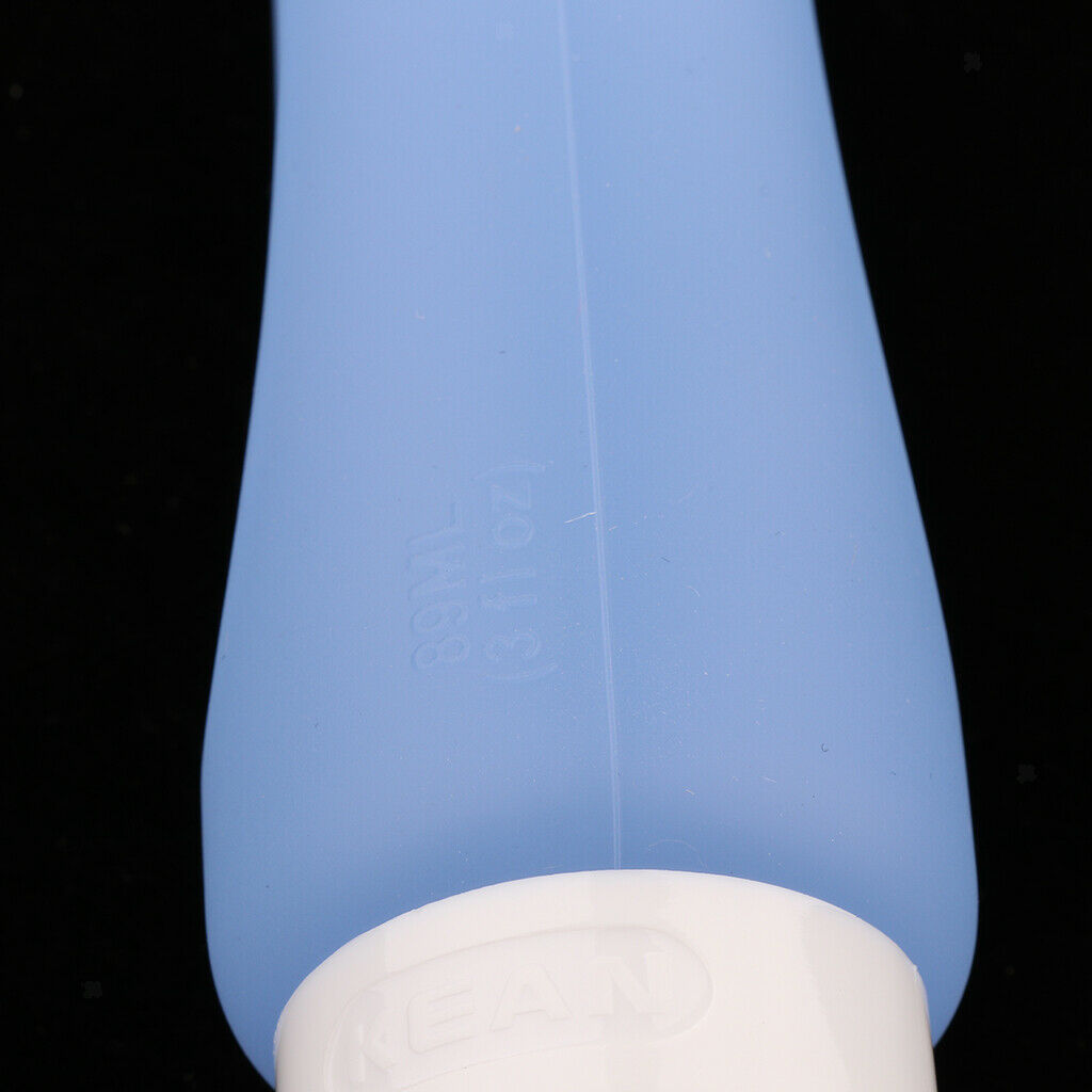 3 Pcs Silicone Mini Shampoo Sample Cosmetic Bottle Travel Container Blue