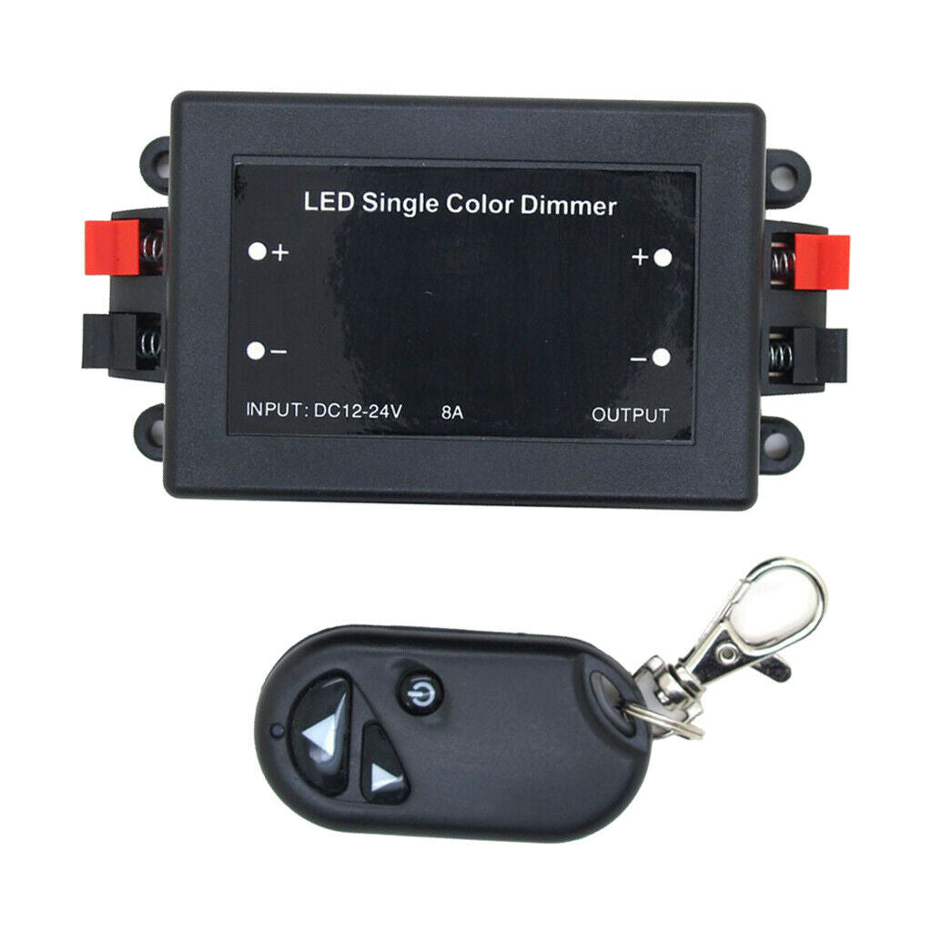 3 Key RF Remote Control Wireless LED Single Color Dimmer Switch Controller