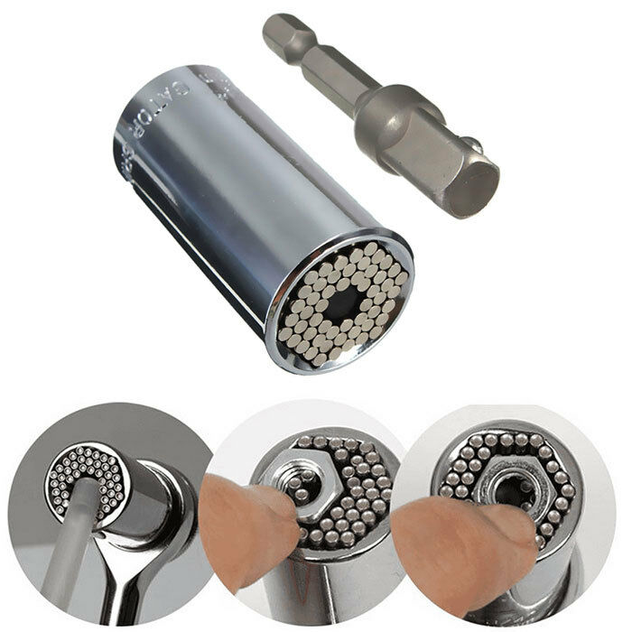 Socket Universal for Wrench Ratchet Or Drill Diameter Of 7 To 19 MM - New