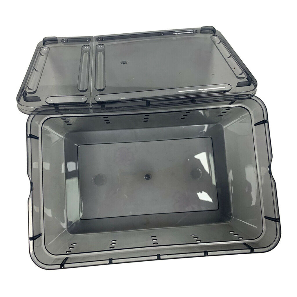 4pcs Reptile Feeding Container Turtle Feeding Tank For Terrarium Supplies