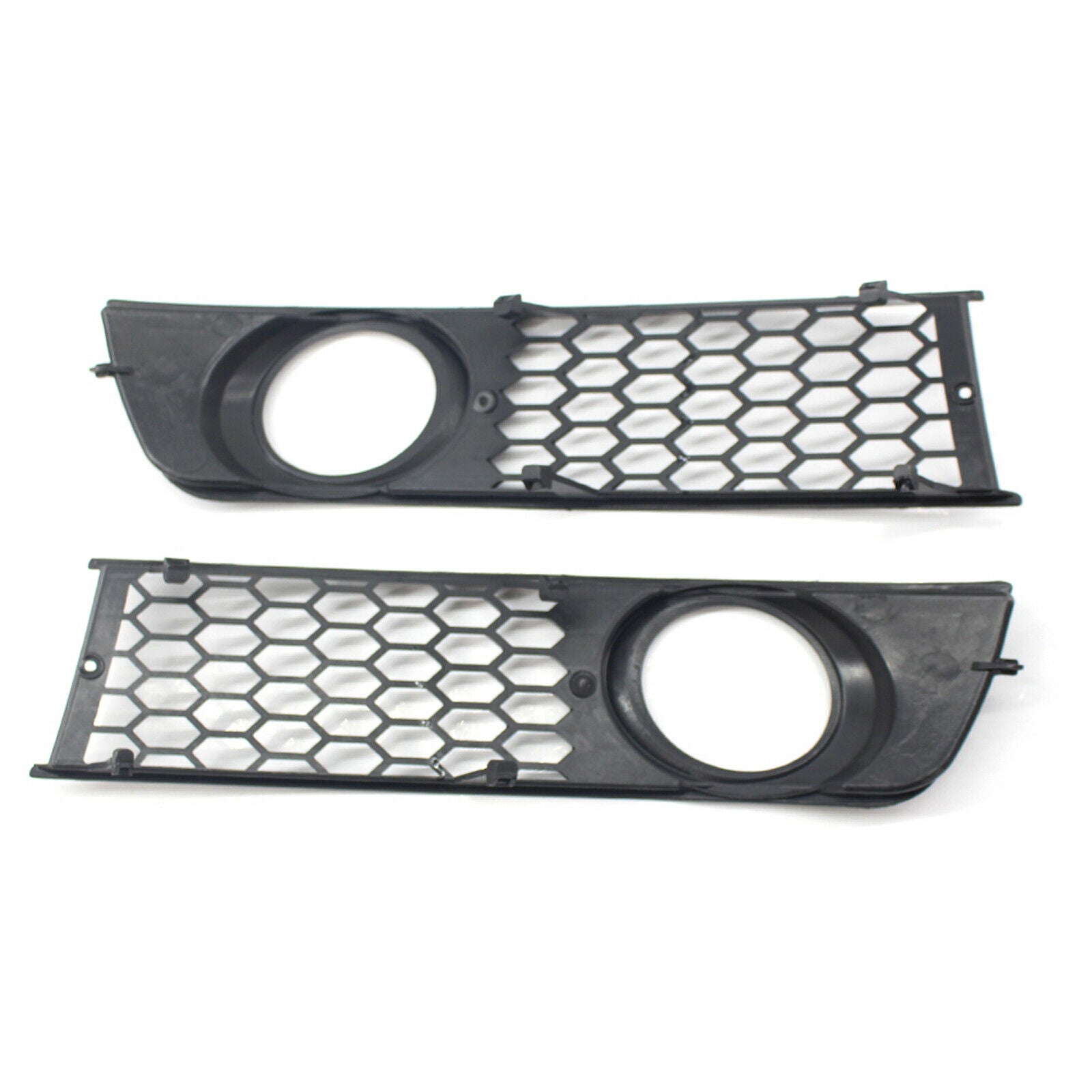 2 Pieces Front Bumper Fog Light Grilles Cover for Audi A4 B6 Replacement