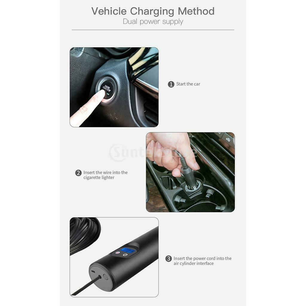 Wireless Air Pump Tire Pump Inflator Electric for Bike Car Ball Digital LCD