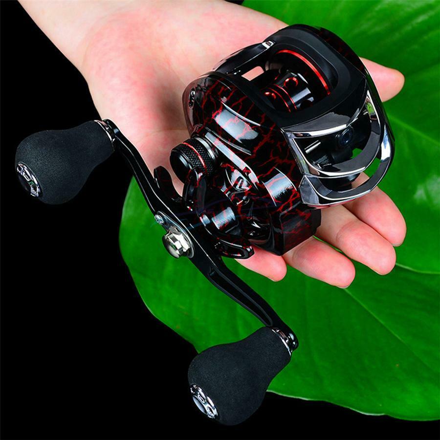 Right Hand Magnetic Brake Throwing System 18+1BB 7.1:1 Gear Ratio Fishing Reel