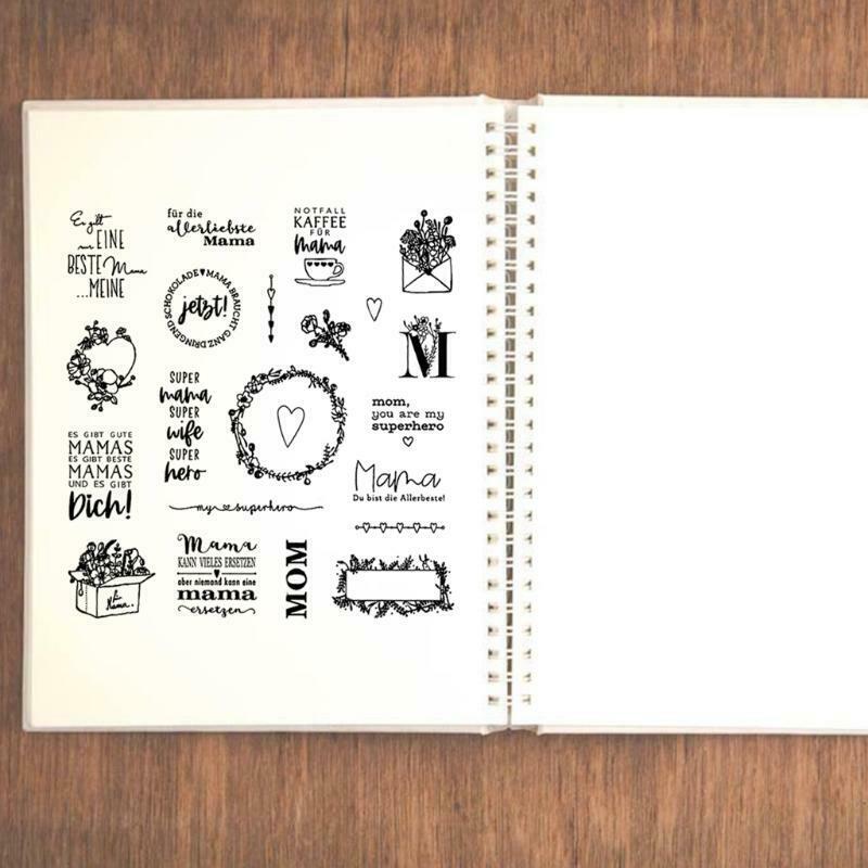 Multi Types Wishes Lettering Clear Stamps Elegant Card Making Stamps for Card