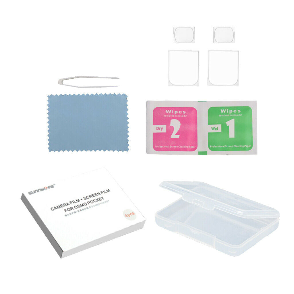 2pcs/set Camera Lens Protective Film Flexible Fiberglass for OSMO POCKET